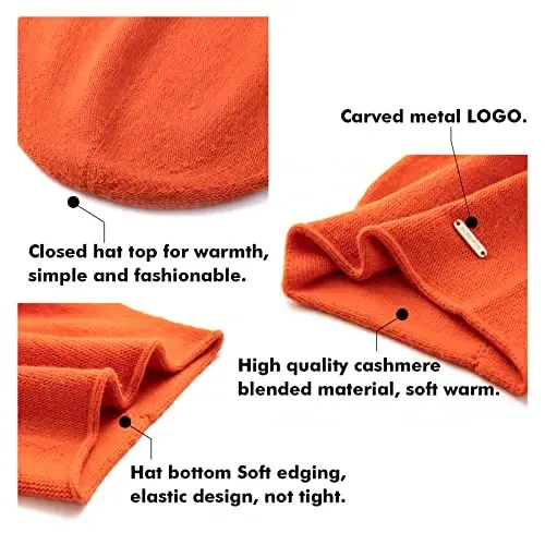 QUEENFUR Knit Slouchy Beanie Hats for Women CasModazoneere Ski Cap Knitted Wool Soft Warm Winter Hat - 6