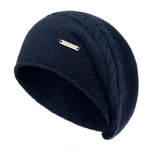 QUEENFUR Knit Slouchy Beanie Hats for Women Ski Cap Knitted Soft Warm Winter Hat - QUEENFUR