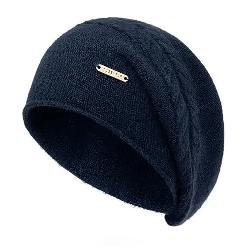 QUEENFUR Knit Slouchy Beanie Hats for Women Ski Cap Knitted Soft Warm Winter Hat - 1