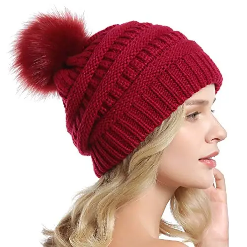 QUEENFUR Qishki Ayollar Qalin Kabel Trikotaj Qovurg'ali Cheksiz Doira Halqa Sharf - 4