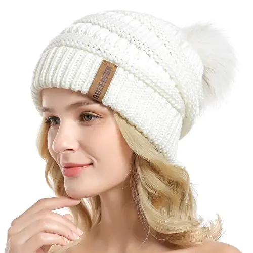 QUEENFUR Qishki Ayollar Qalin Kabel Trikotaj Qovurg'ali Cheksiz Halqa Sharf - 11