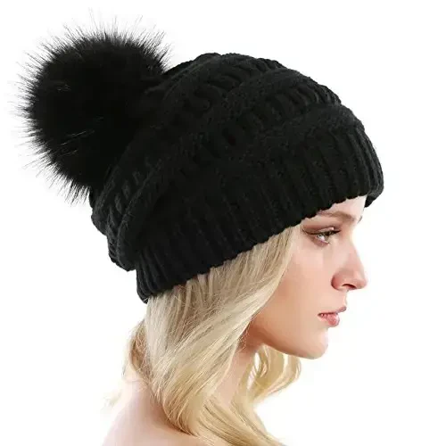 QUEENFUR Winter Women Thick Cable Knit Ribbed Infinity Circle Loop Scarf - 4