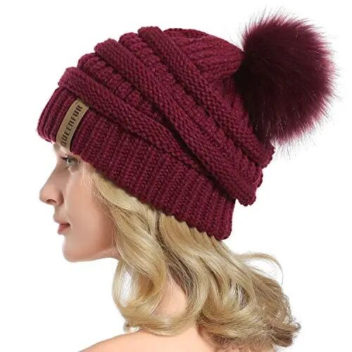 QUEENFUR Winter Women Thick Cable Knit Ribbed Infinity Circle Loop Scarf - QUEENFUR (1)