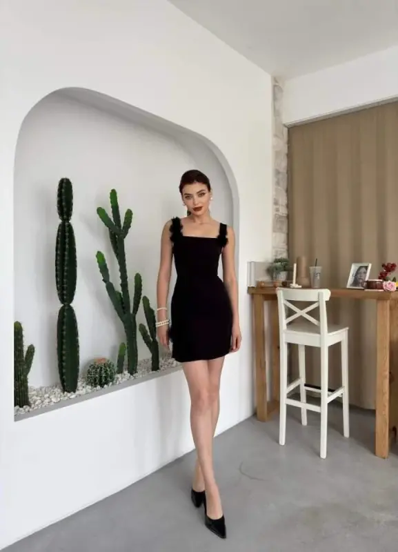 Ques Mini Elbise - 4