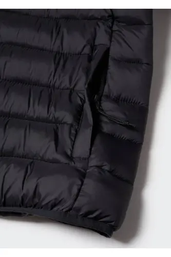 Quilted anorak with side zip - Black - 7