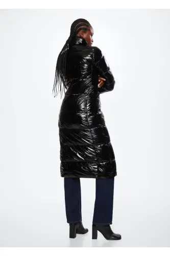 Quilted Long Anorak - 4