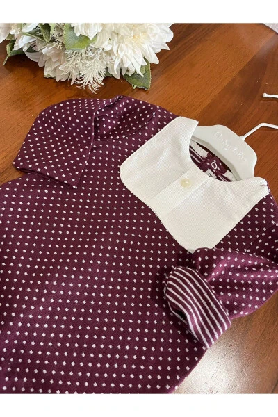 Quilted seasonal jumpsuit for baby girl and boy - 5