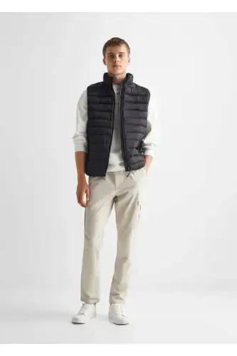 Quilted vest - Black - MANGO TEEN (1)