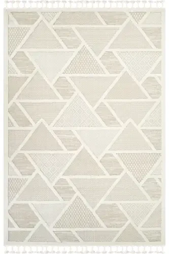 Quincey Buklali Yumshoq Peluş Post Shaggy Krem Bolalar Xonasi O'tiradigan Xona Salon Oshxona Gilami-KREM - VENUCCI HOME & LIVING (1)