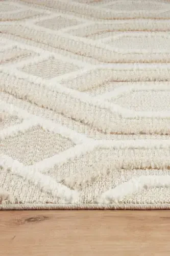 Quincey Bukleli Yumshoq Peluş Post Shaggy Krem Bolalar Xonasi Mehmonxonasi Salon Oshxona Gilami-KREM GRİ - 4