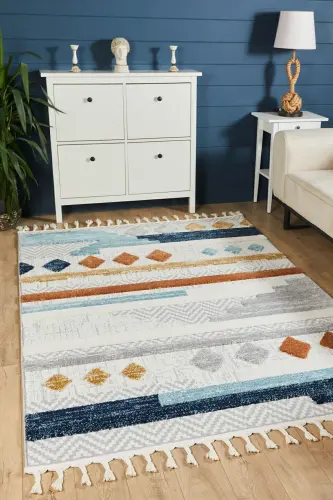 Quincey Curly Soft Plush Shaggy Cream Kids Room Living Room Hall Kitchen Rug - VENUCCI HOME & LIVING (1)