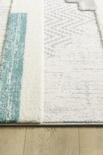 Quincey Curly Soft Plush Shaggy Cream Kids Room Living Room Hall Kitchen Rug - 6
