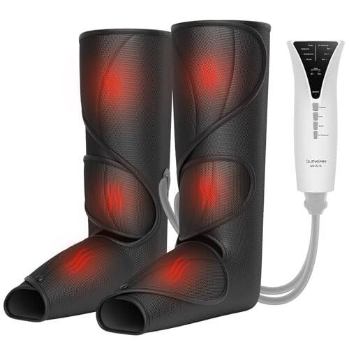 QUINEAR Leg Massager with Heat Air Compression Massage for Foot & Calf Helpful for Circulation and Muscles Relaxation (FSA or HSA Eligible) - 1