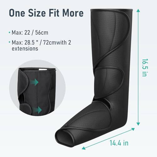 QUINEAR Leg Massager with Heat Air Compression Massage for Foot & Calf Helpful for Circulation and Muscles Relaxation (FSA or HSA Eligible) - 6