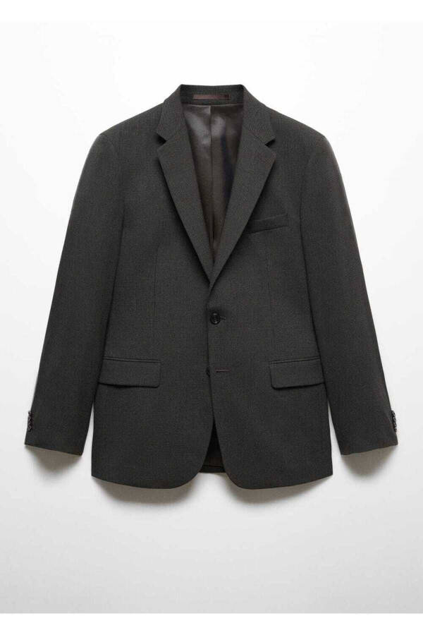 Qulay cho'ziladigan mato yordamida ishlangan tor blazer pidjagi - 3