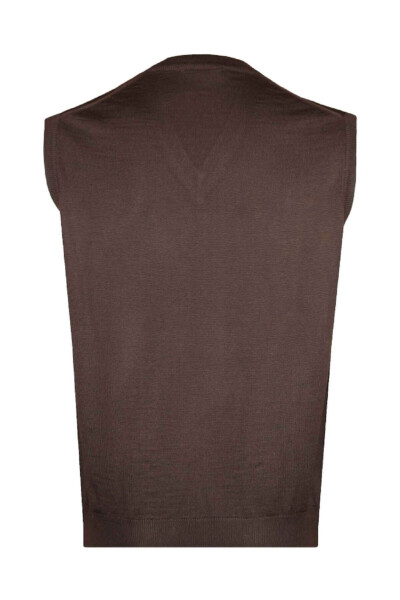 Qulay Kalıp Jigarrang Jun Süveteri - CO CEWO TRICOT (1)