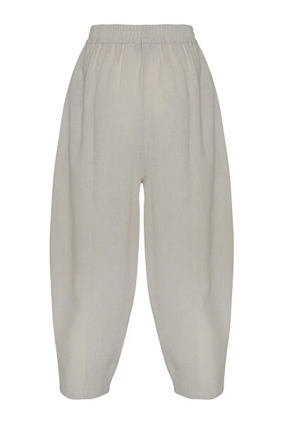 Qulay Kesimli Asosiy Shim - Tosh - 3