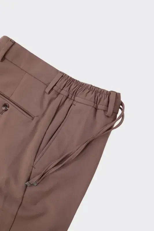 Qulay va zamonaviy jogger erkaklar shim-kaw2513w-Sutli qahva - 2