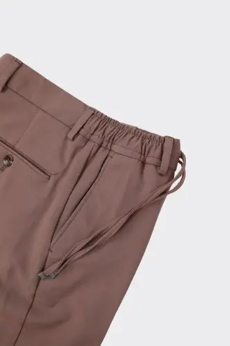 Qulay va zamonaviy jogger erkaklar shim-kaw2513w-Sutli qahva - KADIR BÜYÜKKAYA (1)