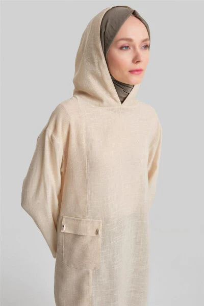 Qulaylikli, fayl detallari bilan tunika. 24Y4020 Oy toshi rangi. - 3