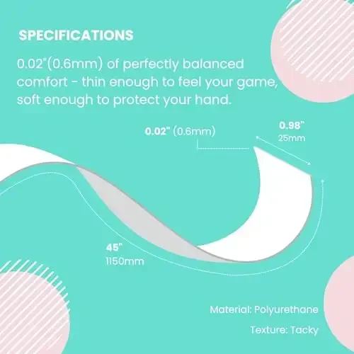 Strawberries and Cream Tennis Tape & Dampener Set - 2 Tacky 45” Long x 0.98” Wide Racket Handle Overgrips & 1 Matching Ping Dampener - 5