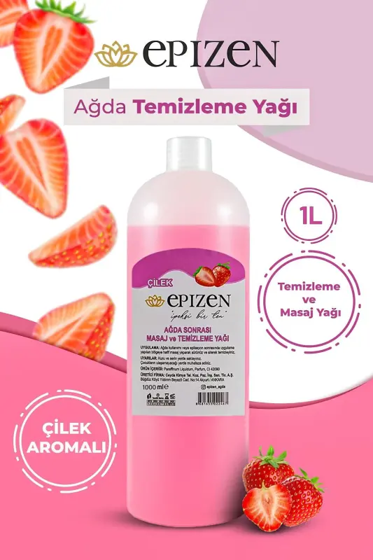 Qulupnayli Sir Ağdası Tozalash va Massaj Yog'i 1L - 1