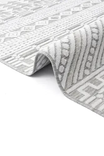 Qum Gri Antratsit Yig'iladigan Oson Tozalash Gilami 65550a-Kulrang Antratsit - 5