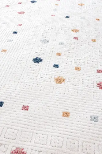 Qumli krem Multi buklanadigan, tozalash oson gilam 65548a-Qumli krem Multi - 4