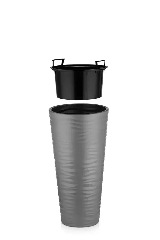 Qumlik Vaza Dekorativ Guldon Antratsit 5.5 Lt Ich Hajneli-ANTRASIT - 4