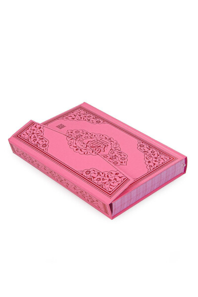 Quran Courses Portable Quran Tasbih Child Prayer Rug Set Pink - 5