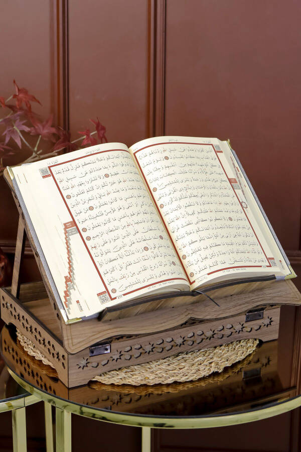 Qur'on Majmuasi Yog'och Yostiqli Kadife Qur'on Inju Tasbih Namozlik To'plami - 5