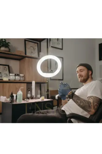 Quyi oyoqli 21 dyuymli Ring Light 54cm masofadan boshqaruv pulti bilan sumkali - 21 DYUYM - 6