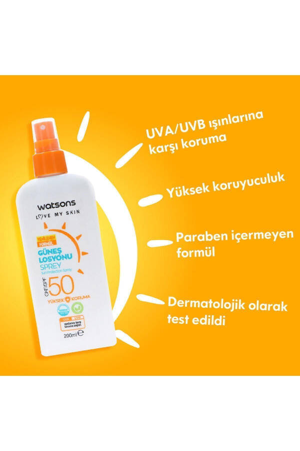 Quyoshdan himoya qiluvchi tana spreyi SPF50 200 ml - 3