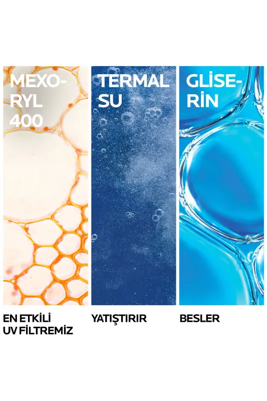 Quyoshdan himoya qiluvchi teri parvarishi to'plami: Anthelios Uvmune yuz uchun quyosh kremi 50ML & Termal suv 50ML - 8