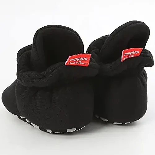 QWZban Baby Booties Infant Newborn Boys Girls Slippers Warm Crib Sock Shoes Indoor First Walkers Prewalker - 5