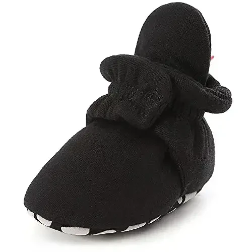 QWZban Baby Booties Infant Newborn Boys Girls Slippers Warm Crib Sock Shoes Indoor First Walkers Prewalker - 6