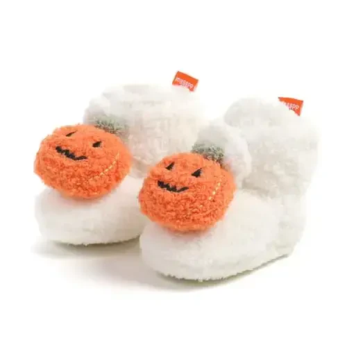 QWZban Baby Booties Infant Newborn Boys Girls Slippers Warm Crib Sock Shoes Indoor First Walkers Prewalker - 5