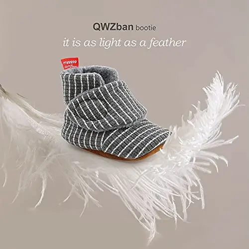 QWZban Baby Booties Infant Newborn Boys Girls Slippers Warm Crib Sock Shoes Indoor First Walkers Prewalker - 3