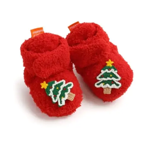 QWZban Baby Booties Infant Newborn Boys Girls Slippers Warm Crib Sock Shoes Indoor First Walkers Prewalker 