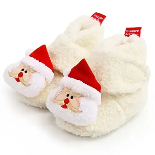 QWZban Baby Booties Infant Newborn Boys Girls Slippers Warm Crib Sock Shoes Indoor First Walkers Prewalker 