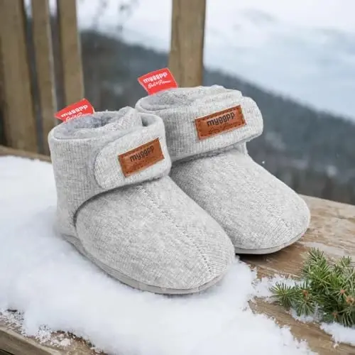 QWZban Chaqaloqlar uchun etikchalar, yangi tug‘ilgan o‘g‘il va qiz bolalar uchun uy poyabzali, issiq beshik paypoq-oyoq kiyimlari, bino ichida yurish uchun birinchi qadam poyabzallari. - 3