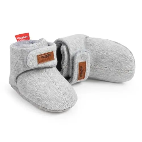 QWZban Chaqaloqlar uchun etikchalar, yangi tug‘ilgan o‘g‘il va qiz bolalar uchun uy poyabzali, issiq beshik paypoq-oyoq kiyimlari, bino ichida yurish uchun birinchi qadam poyabzallari. - 5