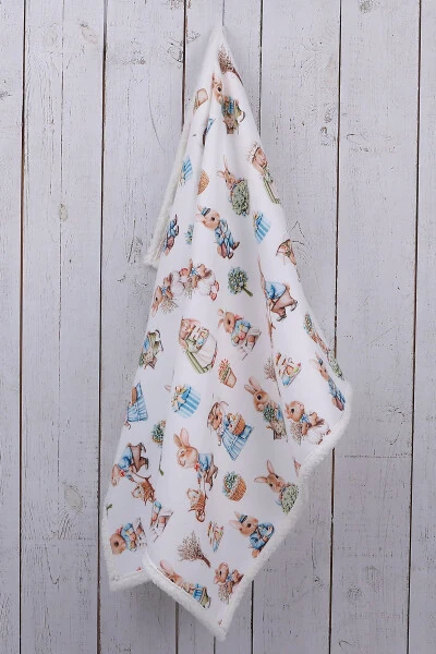 Rabbit Baby Blanket Thick Sheepskin Blanket - JUNİPERUS (1)