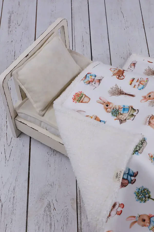 Rabbit Baby Blanket Thick Sheepskin Blanket - 3