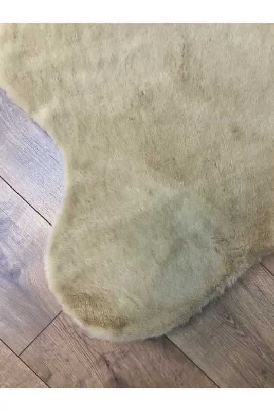 Rabbit Fur Post Plush Ultra Soft Post Puffy Cappuccino-Cappuccino - 6