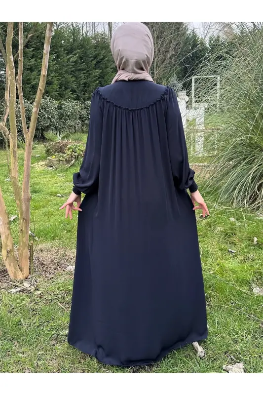 Rabia Ferace-Navy Blue - 7
