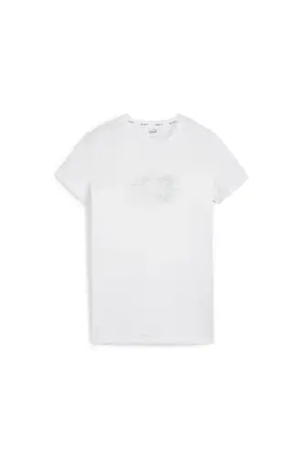 Radiant Run Kadın Beyaz Yuvarlak Yaka Tişört-PUMA White - 1