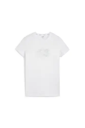 Radiant Run Women's White Crew Neck T-Shirt-PUMA White - 1