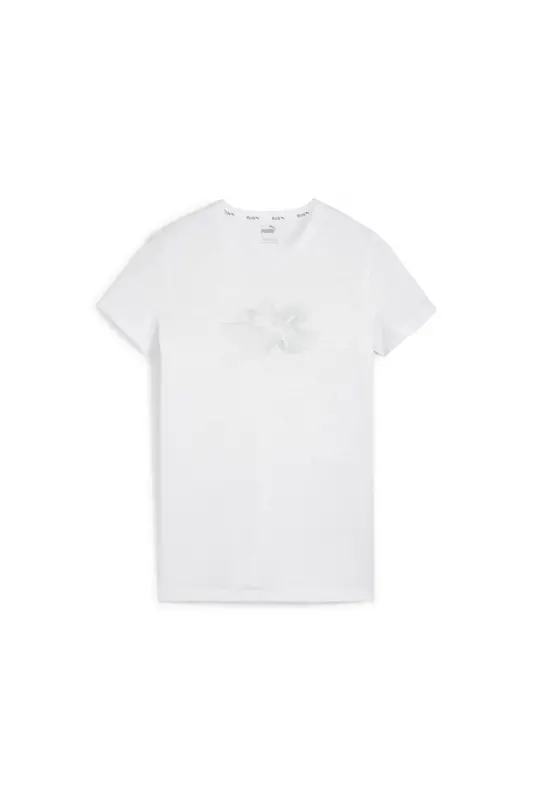 Radiant Run Women's White Crew Neck T-Shirt-PUMA White - PUMA