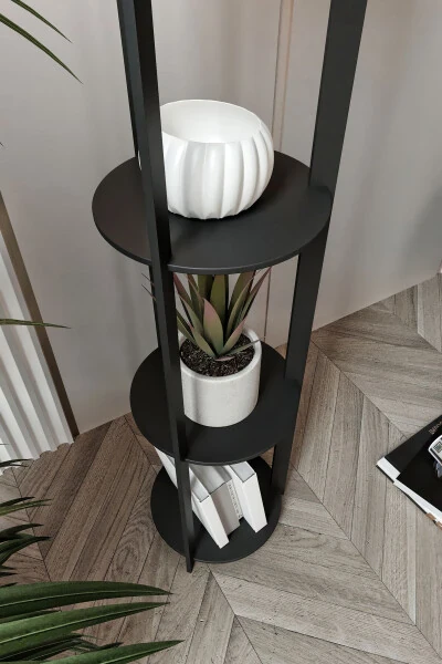 RADIANTE YUVARLAK RAFLI LAMBADER BLACK-KREM - 3